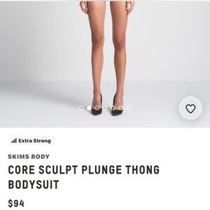 Skims sculpt plunge bodysuit (brand new)